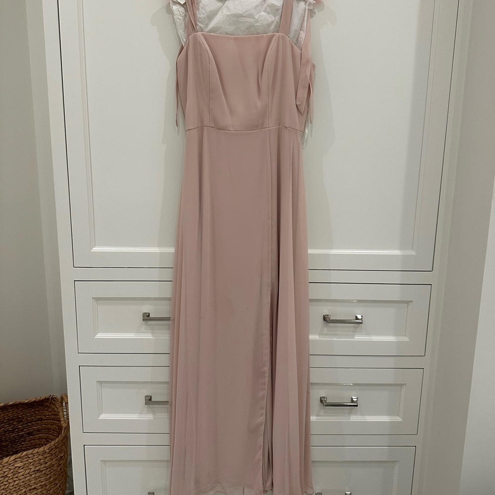 Blush bridesmaid dress